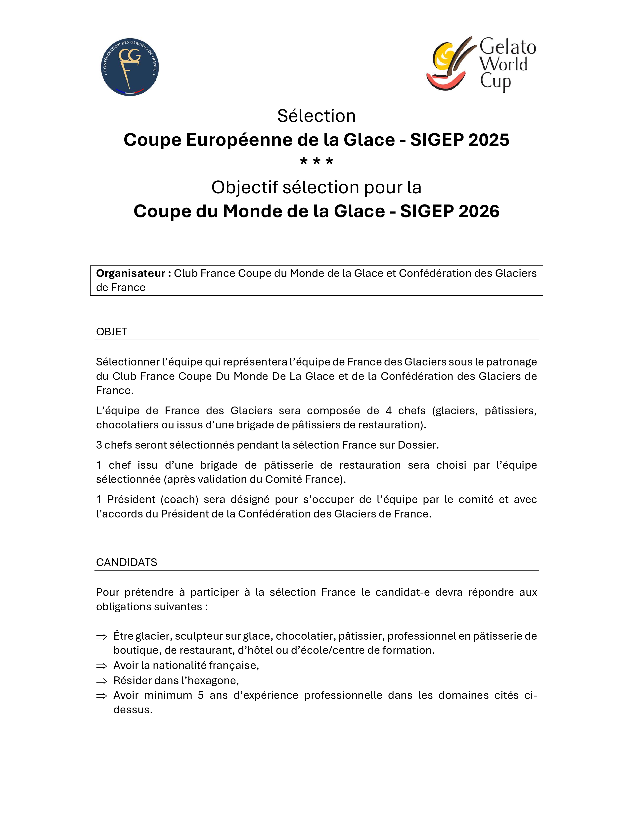 Coupe Européenne de Glace - SIGEP à Rimini (Italie)