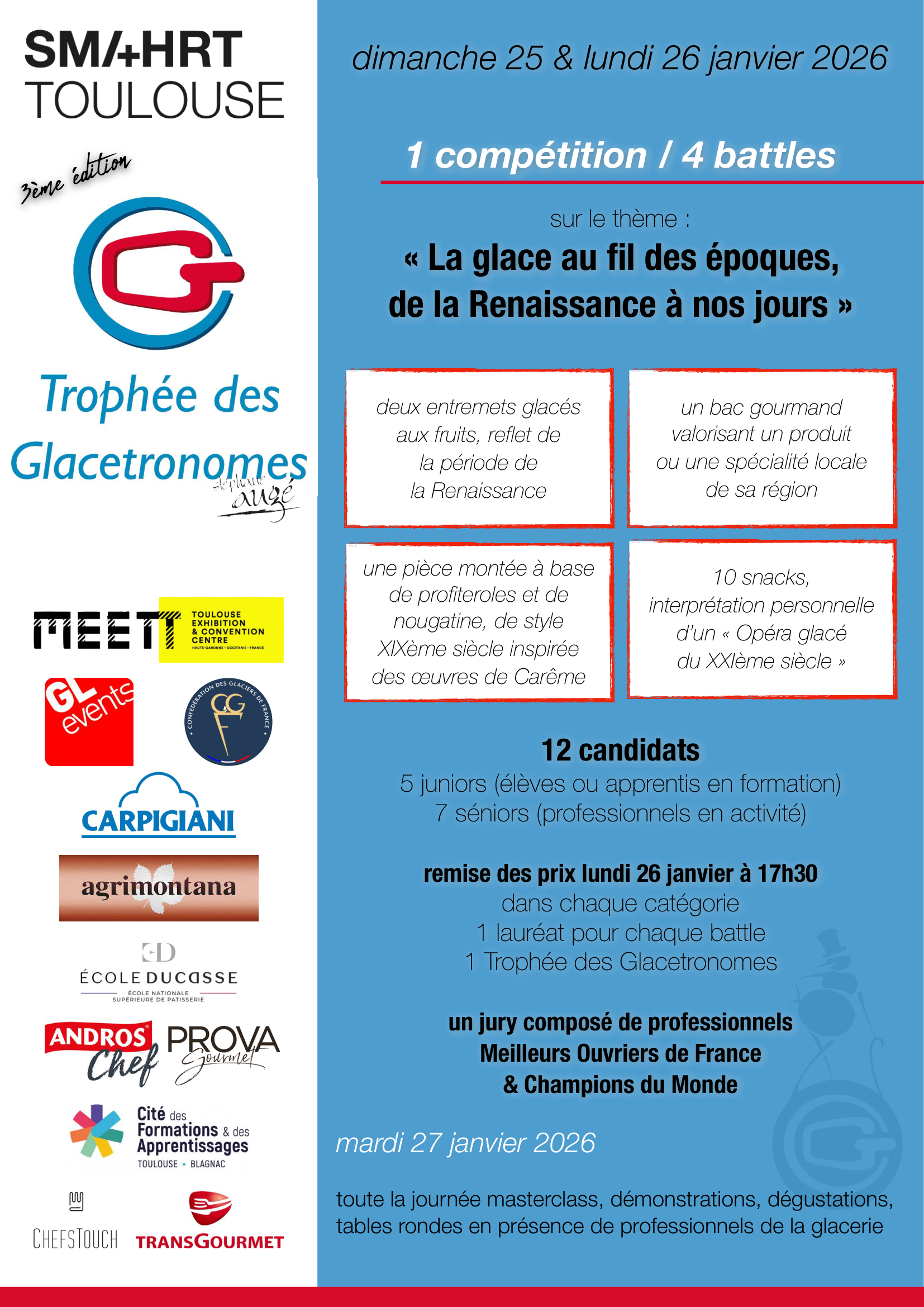 Trophée des Glacetronomes 2026 : quand la glace traverse les époques